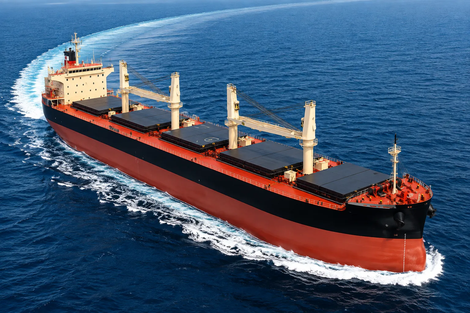 Bulk Carrier Ship at Sea